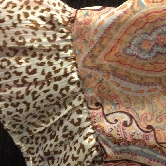 NWT Umgee Peach/Pink Paisley, Leopard Spot & Floral Kimono - Picture 7 of 7
